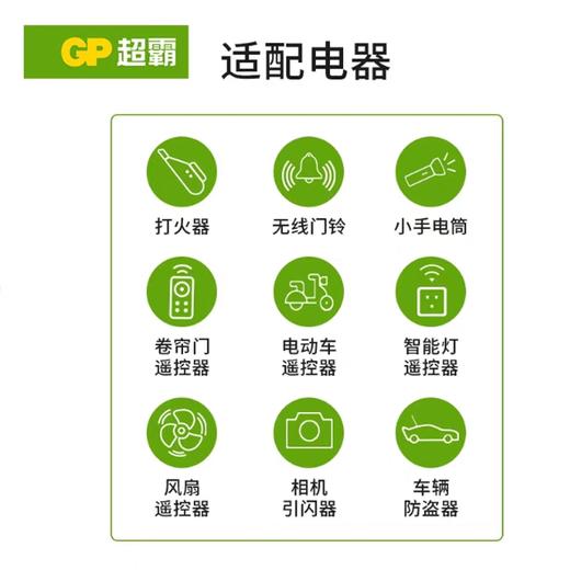 GP超霸高伏碱性电池27A 1粒 商品图1