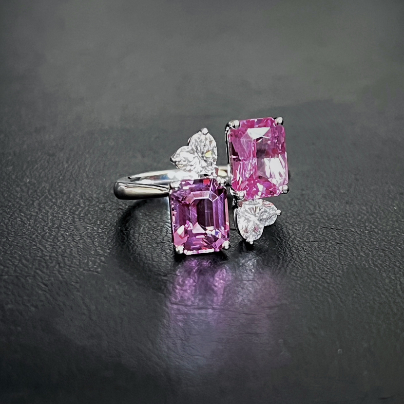 BY EVITA系列 18K镶钻石和尖晶石 戒指