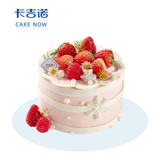 【草莓季】4英寸双莓慕雪动物奶油分享蛋糕（需预约） 商品图0