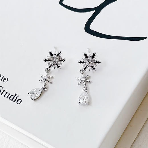 雪花吊坠银针耳环-纪念日百货门店同款167897315 商品图0