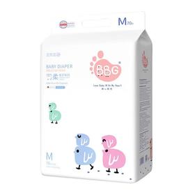 BBG蓝芯婴儿纸尿裤羽柔奢护系列 M-70片