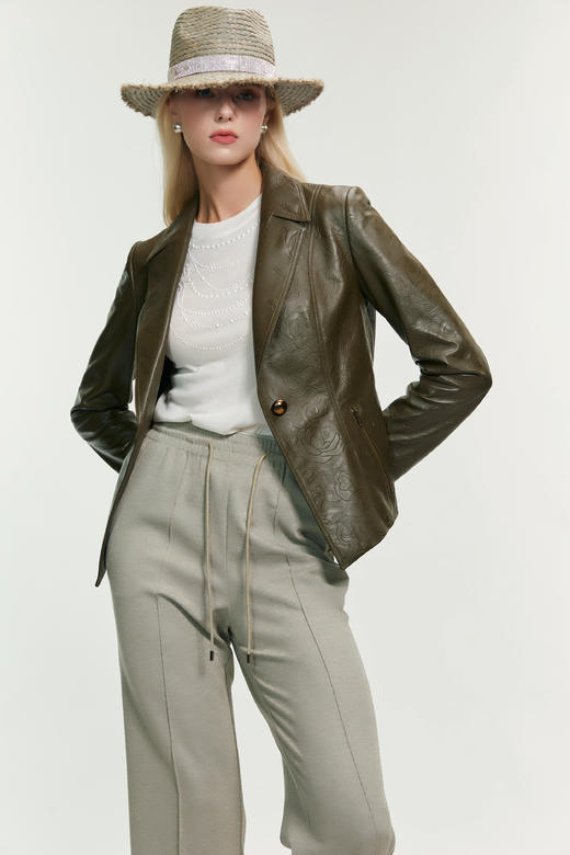 SAFICOO 优雅气质型 绵羊皮小皮衣 商品图0