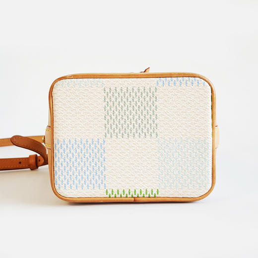 【95新】LV路易威登N40640彩色棋盘格Nano Noe小水桶手提单肩包女士251225NJS41 商品图6