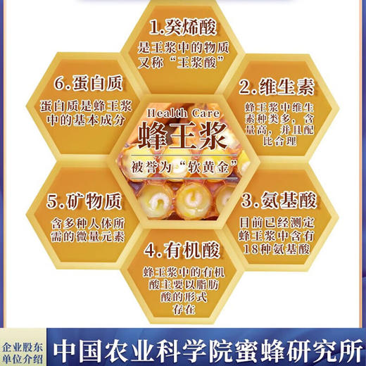 中国农科院纯鲜蜂王浆-250克/瓶 商品图3
