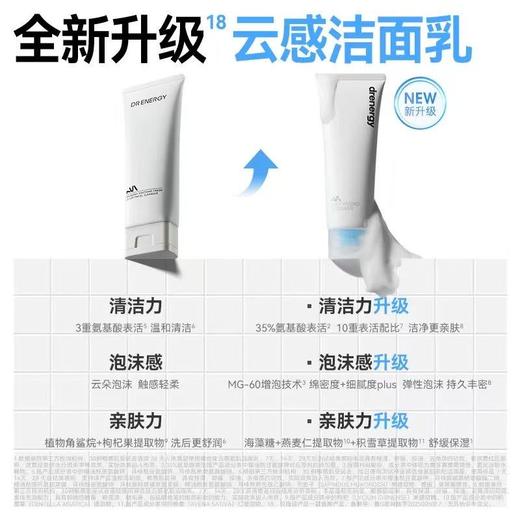 DR ENERGY/黛优佳氨基酸云感洗面奶 女舒缓控油保湿清洁卸妆洁面 商品图1
