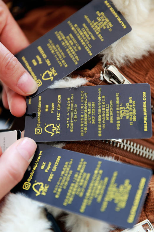 皮毛一体羽绒服，小标刺绣工艺。双拉链灯芯绒翻领羽绒女C122788 商品图12