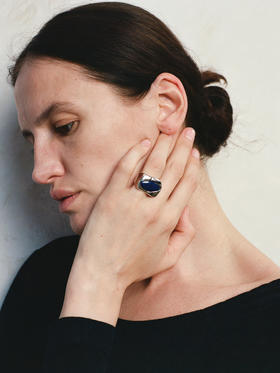 ABOAB｜silver Gaze Ring [ 戒指 银青金石 ]【WITHIN THE HORIZON】