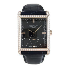 【95新】PATEK PHILIPPE 百达翡丽5112G手动机械机芯30*43MM（含表耳 男款）GONDOLO系列18K白金/镶嵌钻石表圈101225TJ20