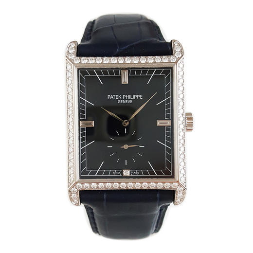 【95新】PATEK PHILIPPE 百达翡丽5112G手动机械机芯30*43MM（含表耳 男款）GONDOLO系列18K白金/镶嵌钻石表圈101225TJ20 商品图0