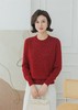 SZ6E06_胭脂色_针织衫_冬季_圆领宽松百搭通勤气质_高级女装_BERNIEELEN 伯妮斯茵 商品缩略图0