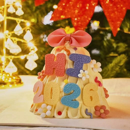 【跨年】新年hi2026蝴蝶结蛋糕 商品图1