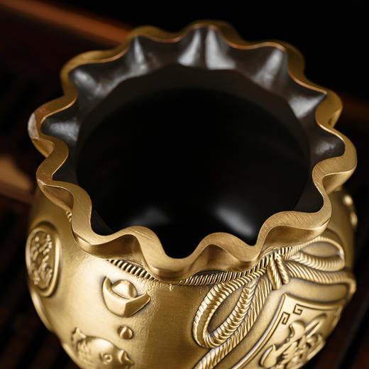 新年黄铜钱袋摆放客厅书房书桌摆放家居装饰品 商品图3