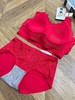 一套包含文胸+内裤，lulu2026开年新款新年红泡泡蕾丝无痕内衣内裤套装 商品缩略图5