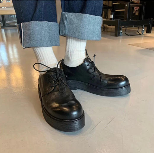 1227-1 别家598亏清无补 无敌好穿 轻便不磨脚 马赛 2950手工鞋 轻便厚底系带德比鞋 准码 商品图3