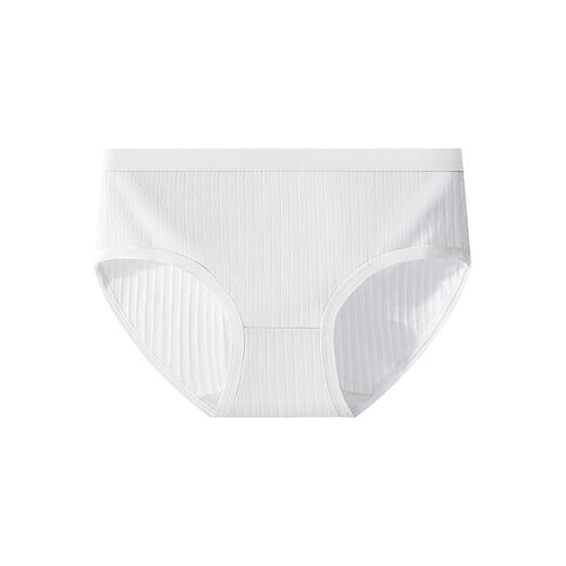 【5条装女士精梳棉内裤】纯色云感棉柔内裤无痕透气、纯色女士三角裤、天然精梳棉亲肤舒适 商品图4