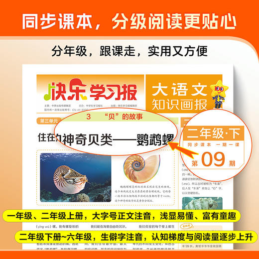 快乐学习报大语文知识画报 杂志订阅  26年春季/26年秋季学期  一到六年级同步课本 商品图3