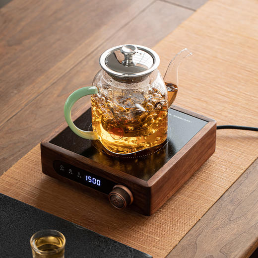 微哲明丨柿柿如意 LF系列 方型壶 玻璃煮茶壶  煮水壶 高硼硅玻璃 单壶 商品图5