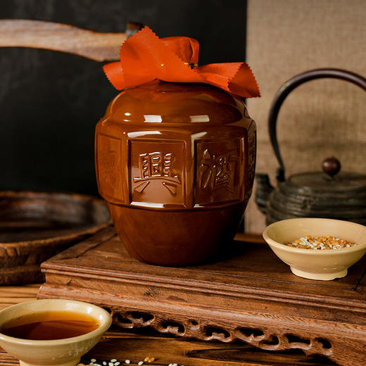 会稽山官旗 会稽山典藏精品五年花雕酒加饭酒正宗半干老酒1.5L*6整箱 商品图1