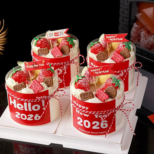 【跨年】新年2026草莓蛋糕 商品图0