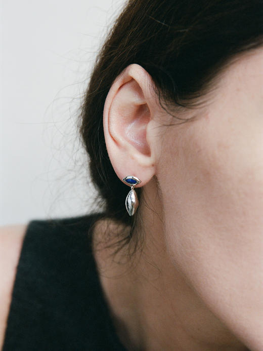 ABOAB｜Gaze Earrings [ 耳环 银青金石 / 金黑玛瑙 ]【WITHIN THE HORIZON】 商品图1