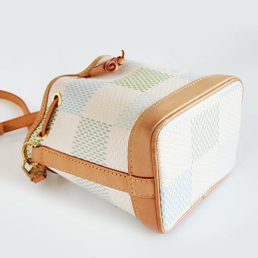 【95新】LV路易威登N40640彩色棋盘格Nano Noe小水桶手提单肩包女士251225NJS41 商品图7