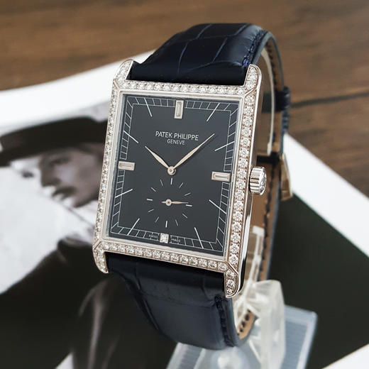 【95新】PATEK PHILIPPE 百达翡丽5112G手动机械机芯30*43MM（含表耳 男款）GONDOLO系列18K白金/镶嵌钻石表圈101225TJ20 商品图1