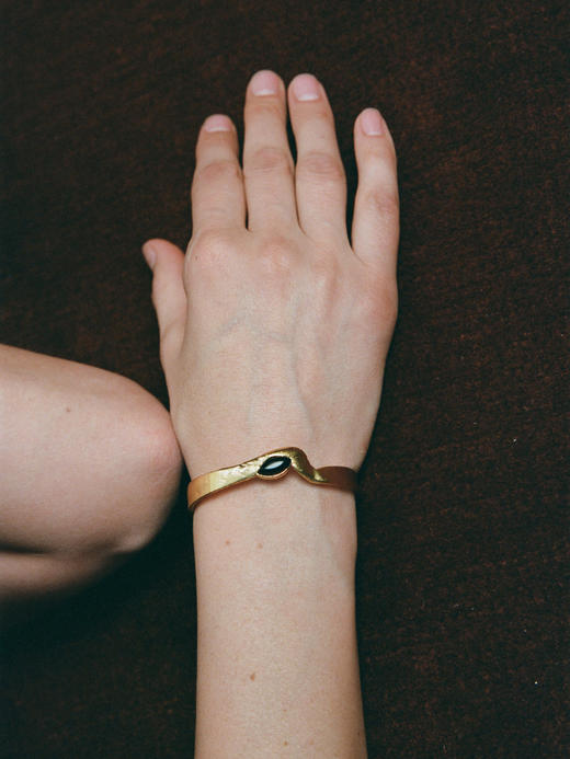 ABOAB｜gold Tilt Marquise Bracelet [ 手链 金黑玛瑙 / 金红石 ]【WITHIN THE HORIZON】 商品图1