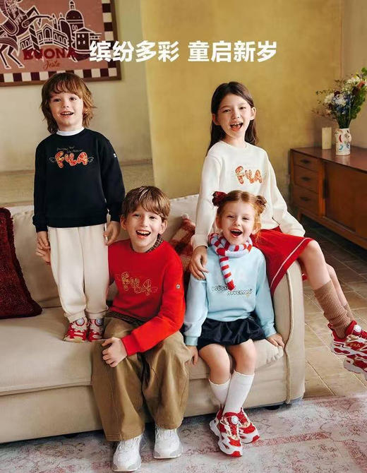 FL 26新年限定款儿童加绒卫衣卫裤112702 商品图8