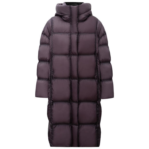 SELFWHO90白鸭绒连帽高领长款羽绒服女2025冬季新款防风保暖外套 商品图4