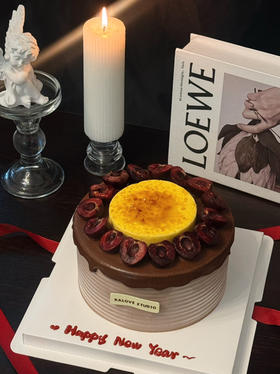 车厘子布蕾巧克力新年蛋糕（主图六寸