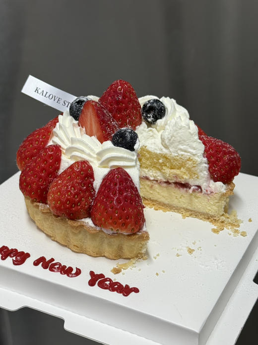 丹东草莓巴斯克芝士生日曲奇挞（推荐） 商品图4