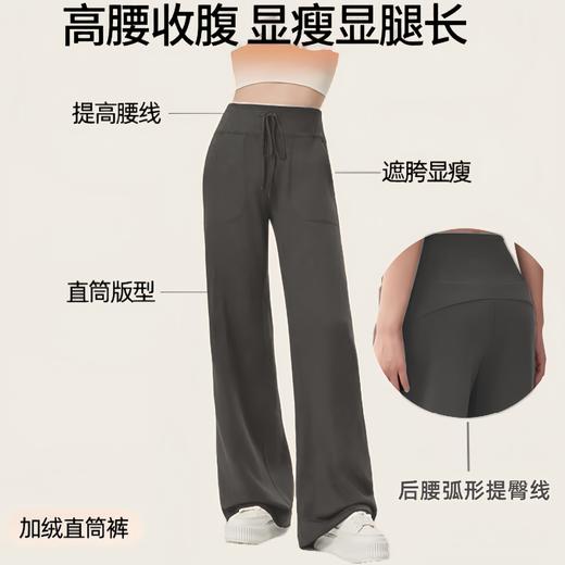 【99任选2件】SINWISS品牌 加绒秋冬磨毛超模裤显瘦垂感面料复合空气层防风保暖1828（活动产品，收货7天内支持退换） 商品图3