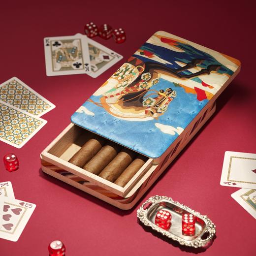 镶嵌“千里马”主题雪茄便携保湿盒 商品图10