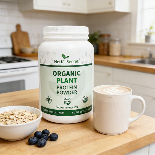 Herb’s Secret 有機植物蛋白质粉 蛋白粉 营养粉900g 香草味 商品图10