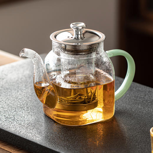 微哲明丨柿柿如意 LF系列 方型壶 玻璃煮茶壶  煮水壶 高硼硅玻璃 单壶 商品图3