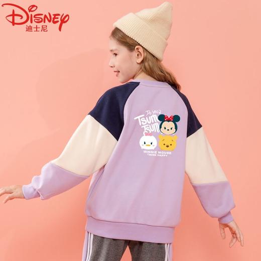 迪士尼女童加绒卫衣冬季儿童保暖衣加厚小女孩衣服打底衫 商品图6