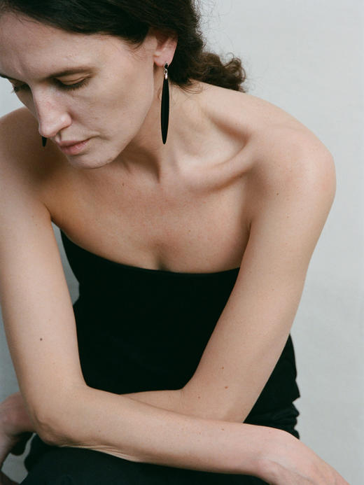 ABOAB｜Fusu Earrings [ 耳环 银黑玛瑙 / 金红石 ]【WITHIN THE HORIZON】 商品图1