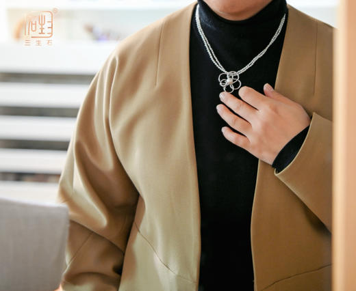 迎新年.十九年老店新装开业双庆福利 | 三生石“绽放”心中的花 珍珠多用胸针 商品图3