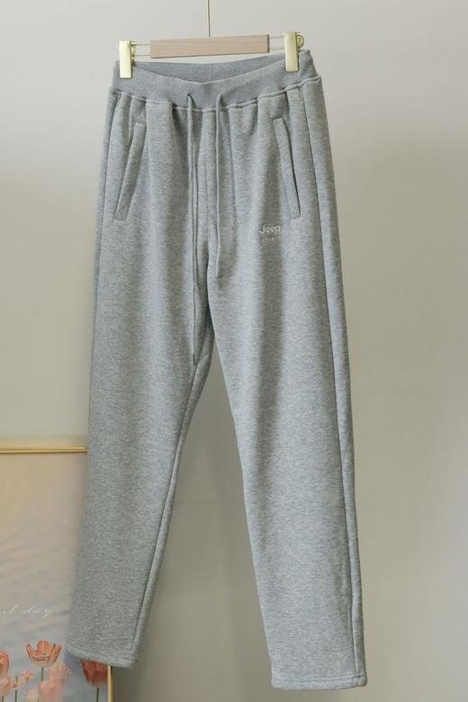 刺绣标！【JEEP SPIRIT纯棉加绒保暖休闲裤1120款】男女同款  冬季加绒内里 平角款 束脚款任选  纯棉面料 聚酯纤维内里 商品图4