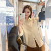 <曾小咸推荐>【149元任选2件】现货！韩系杏色条纹长袖 商品缩略图3
