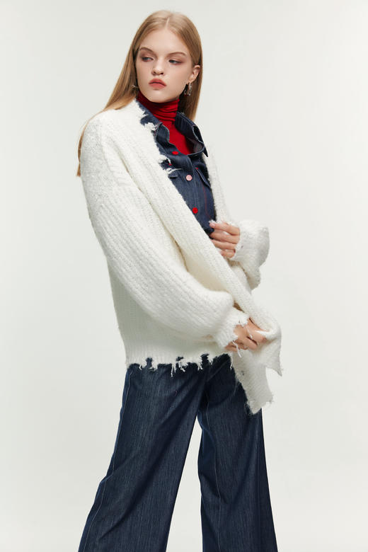 SAFICOO 时尚随性 早春款针织开衫外套 商品图1