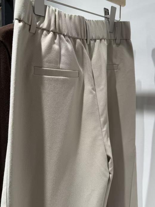 C位裤|随性压褶羊毛直筒裤 商品图5