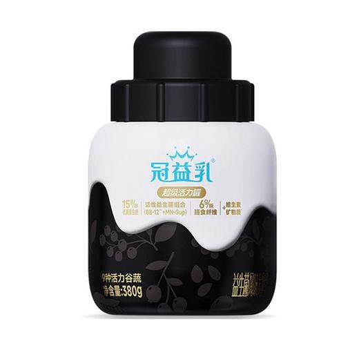 蒙牛 冠益乳大满罐活力谷蔬味发酵乳 380g/瓶 商品图0