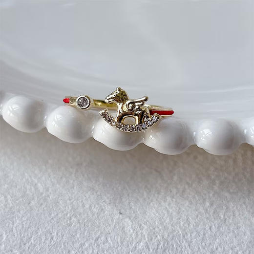 红色小马高级感戒指-纪念日百货门店同款167443989 商品图1