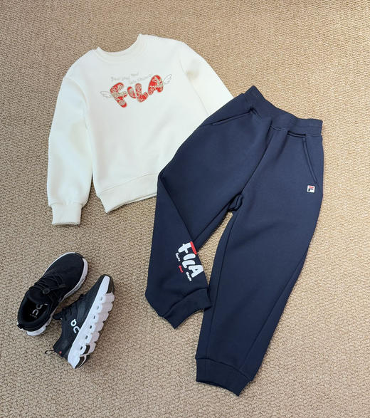 FL 26新年限定款儿童加绒卫衣卫裤112702 商品图3