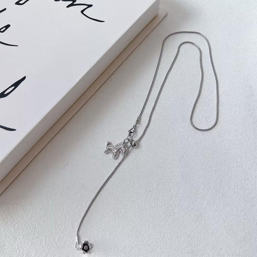 简约精致可抽拉调节毛衣链-纪念日百货门店同款167750399 商品图2