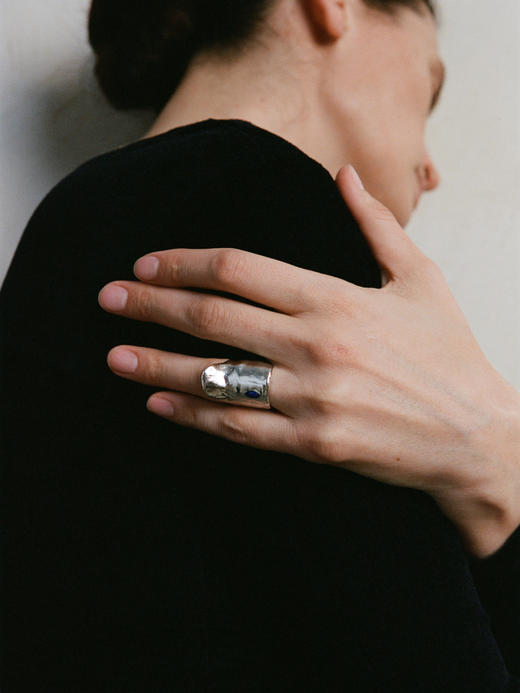 ABOAB｜Saddle Ring [ 戒指 银青金石 / 金黑玛瑙 ]【WITHIN THE HORIZON】 商品图1