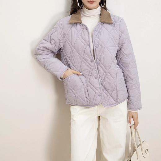 【可拆卸翻领 一衣两穿】姹弥空气层可拆翻领羊毛外套 羊毛填充柔软保暖轻盈 菱格型绗缝工艺美观锁温不跑绒 百搭舒适 商品图0