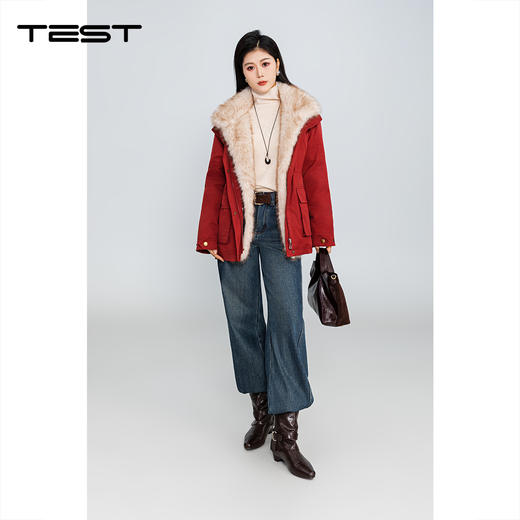 冬上新时尚气质柔软舒适保暖派克服2254200 商品图1