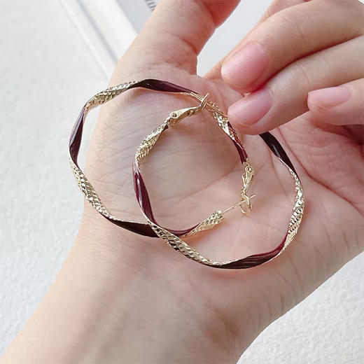 菱形大圈银针耳环-纪念日百货门店同款167595561 商品图3